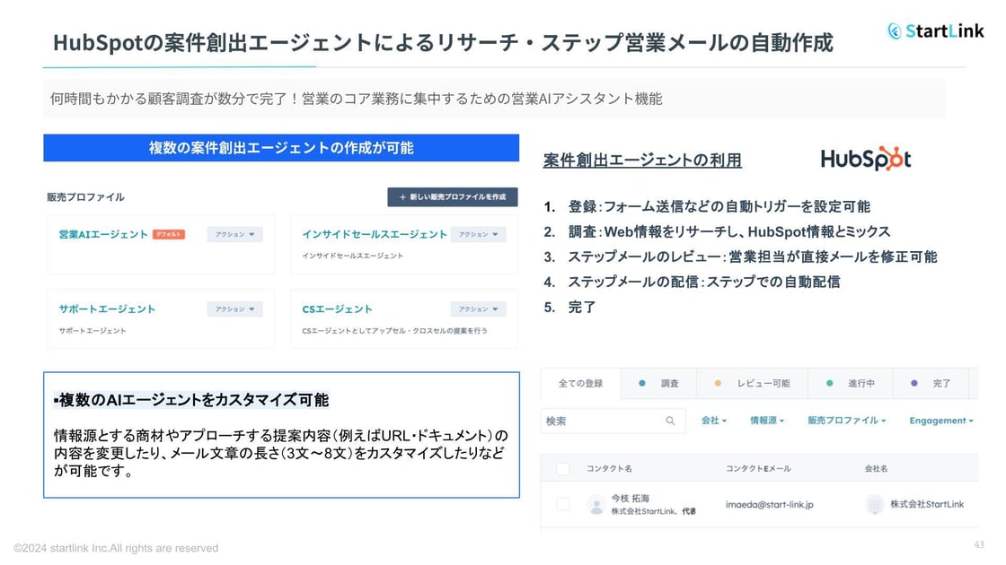 HubSpot 案件創出エージェント