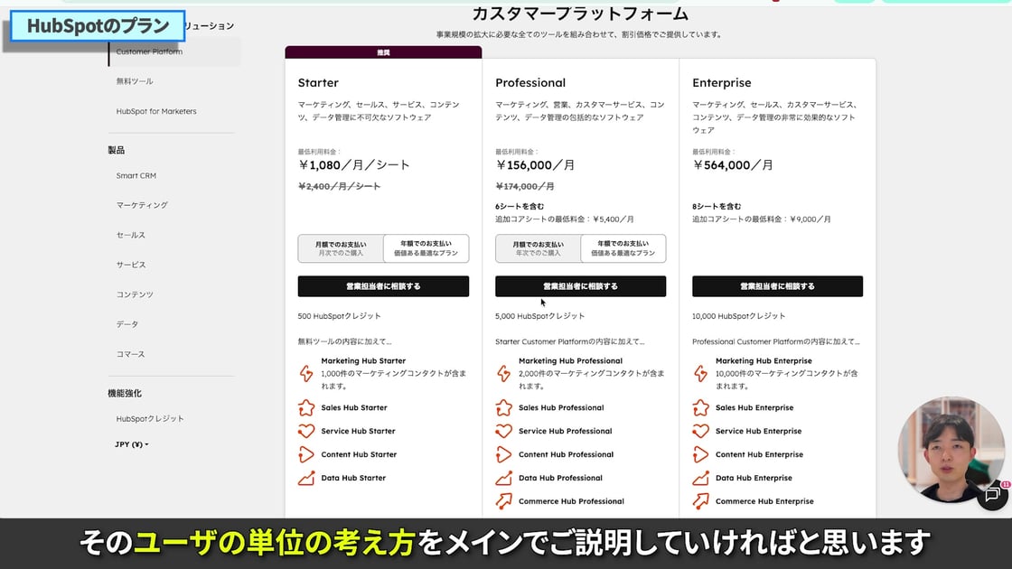 HubSpot全プラン徹底比較！料金・機能・シートの選び方まで完全解説【2026年最新版】