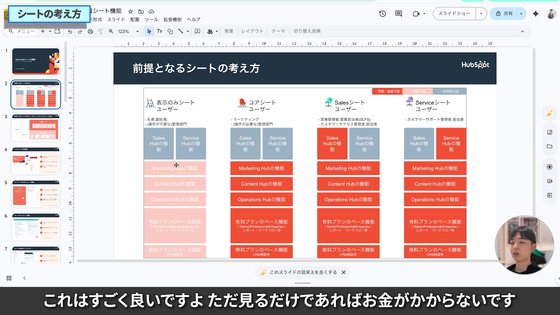 シートの種類と考え方