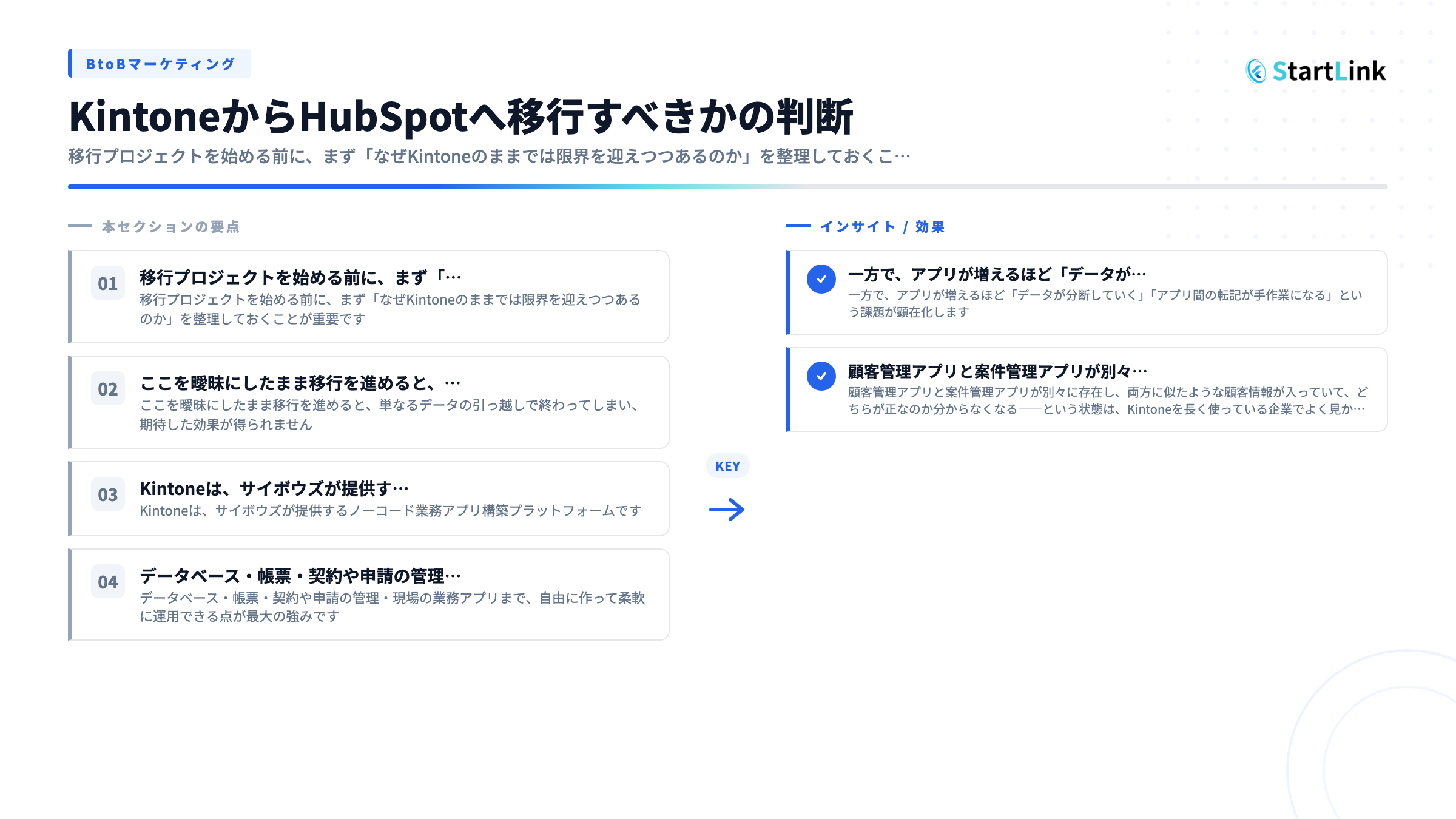 kintoneからHubSpotへ移行すべきかの判断