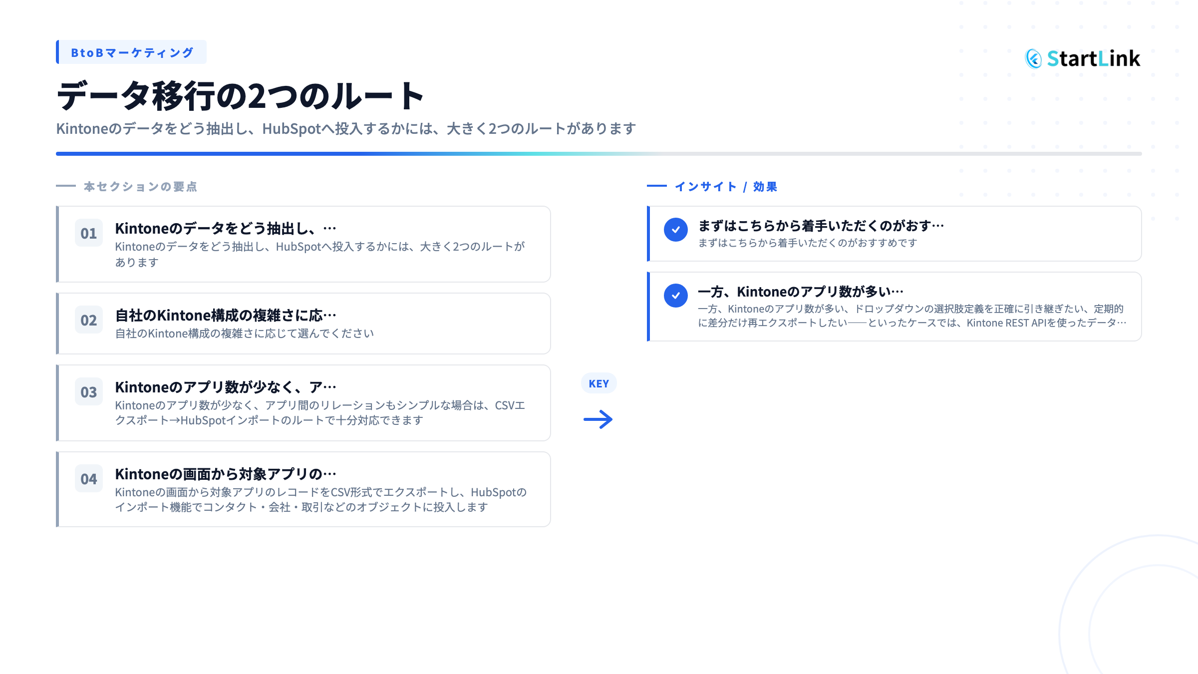 データ移行の2つのルート