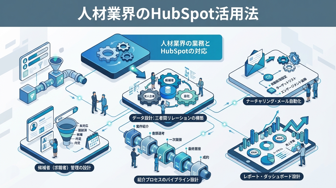 HubSpot取引パイプラインボード画面