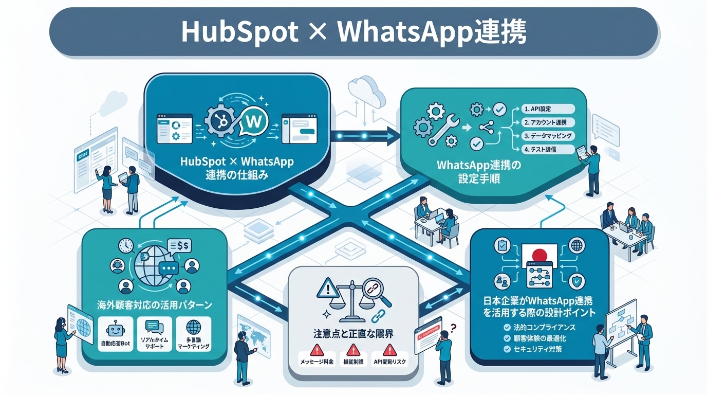 HubSpot × WhatsApp連携｜海外顧客とのメッセージ管理をCRMに統合する設計