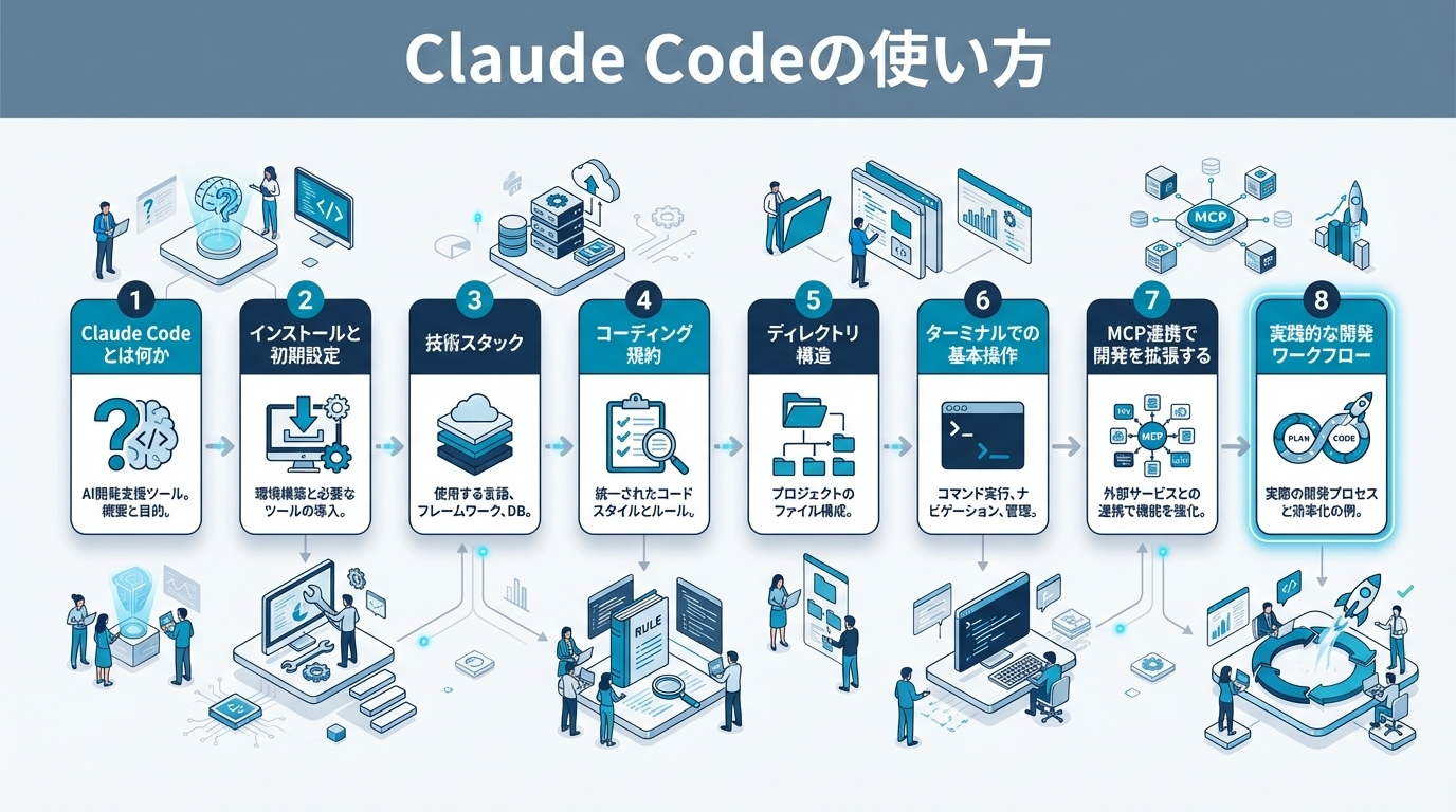 Claude Codeの使い方｜インストールから実践的な開発ワークフローまで完全ガイド