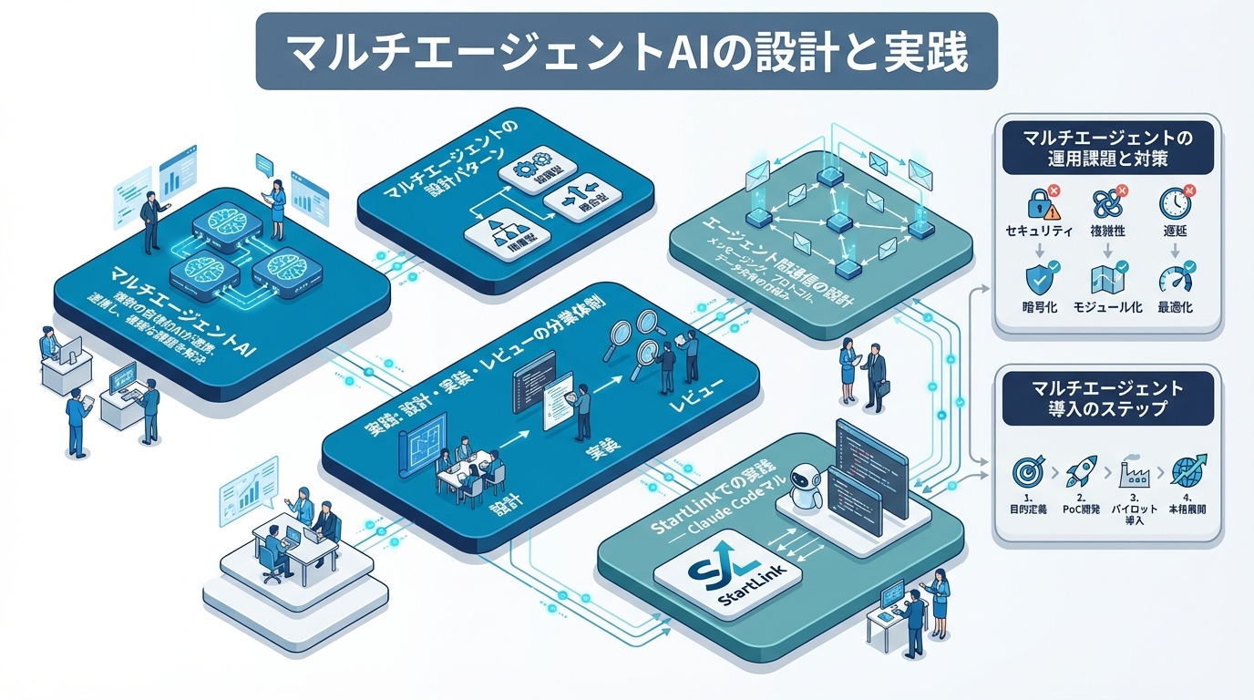 マルチエージェントAIの設計と実践｜複数AIを連携させるオーケストレーション手法