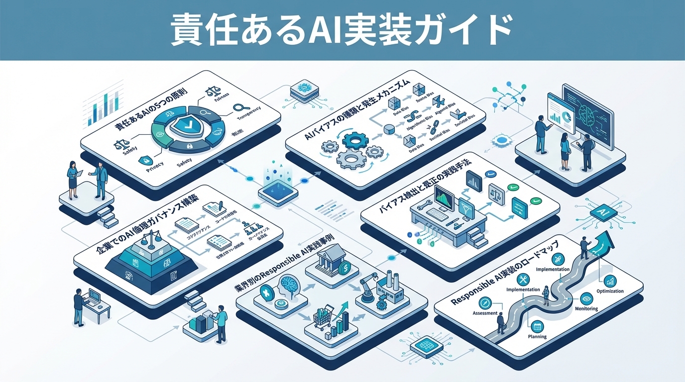 責任あるAI実装ガイド｜AIバイアス対策・公平性確保・倫理的AI運用の実践