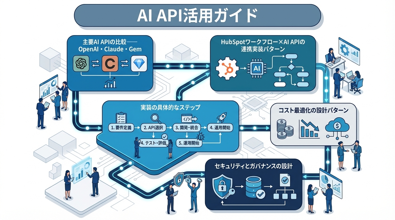 AI API活用ガイド｜OpenAI・Claude・Gemini APIを自社システムに組み込む方法