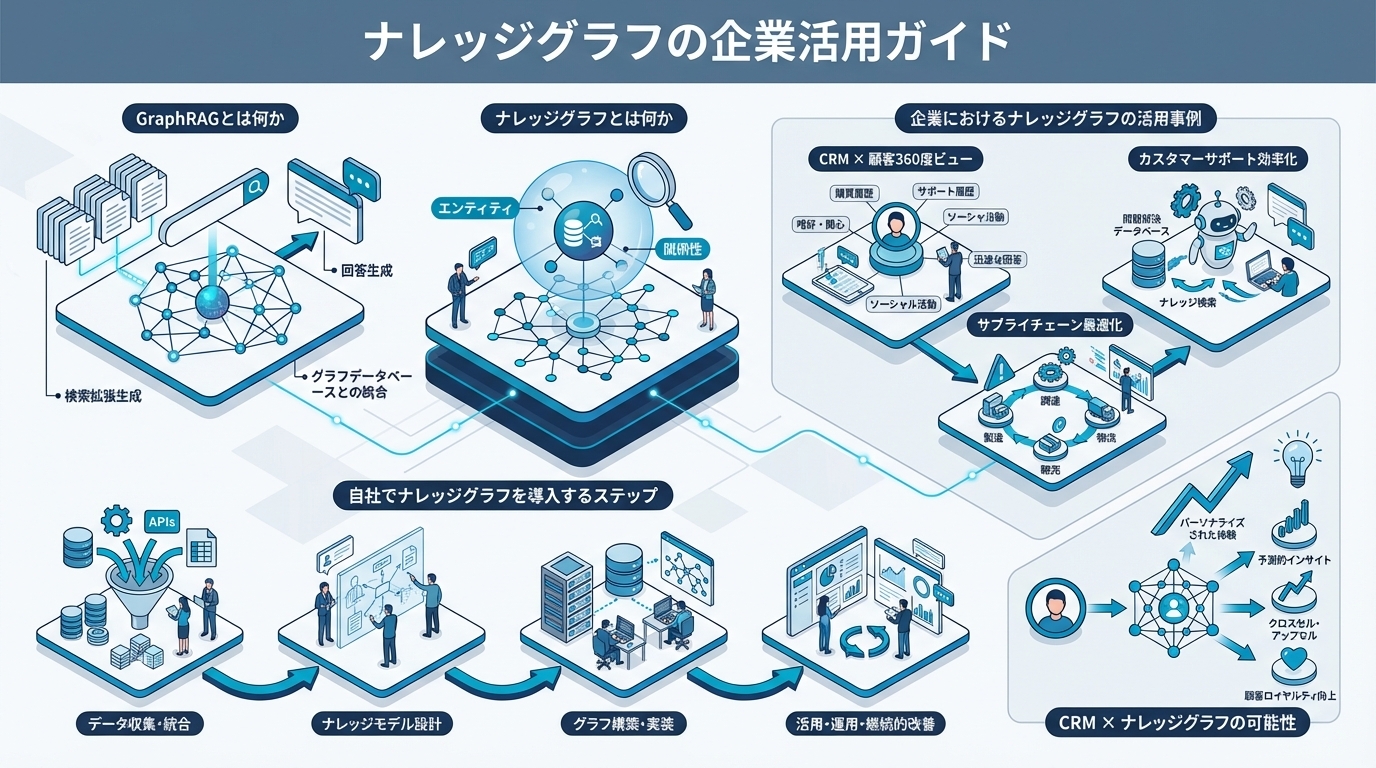ナレッジグラフの企業活用ガイド｜GraphRAGで社内情報のAI検索精度を飛躍的に向上させる方法