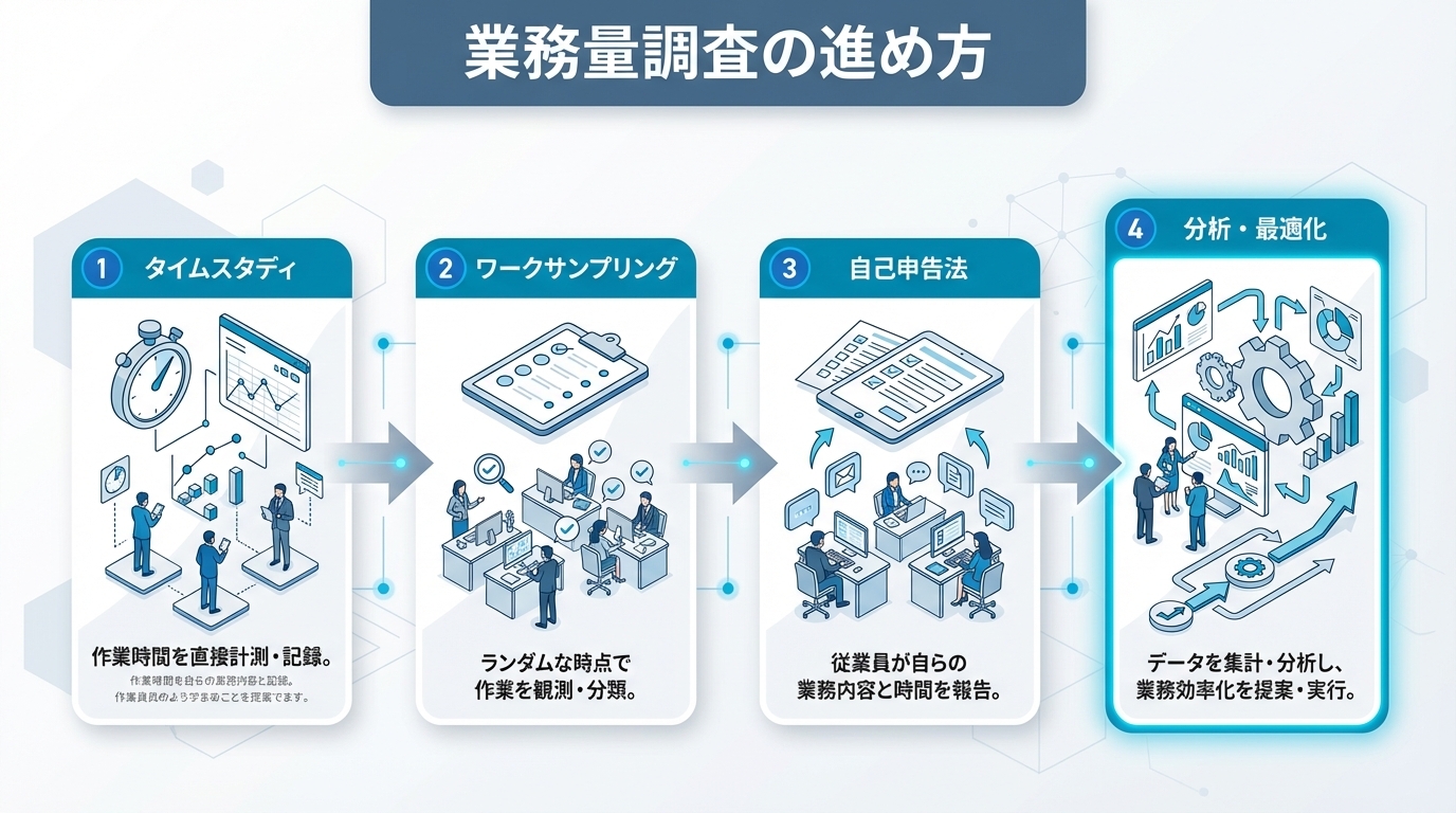 業務量調査の進め方｜工数分析で改善余地を定量化しリソース配分を最適化する