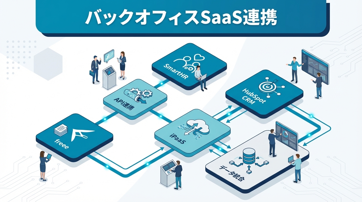 バックオフィスSaaS連携｜freee×HubSpot×Slackのデータ統合で業務を一元化する方法