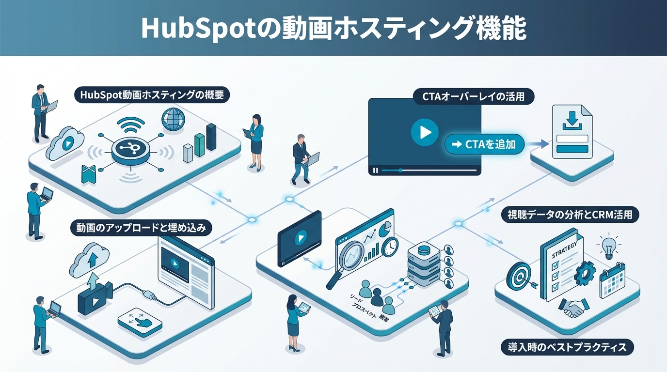 HubSpotの動画ホスティング機能｜埋め込み・CTA・視聴データ活用の完全ガイド