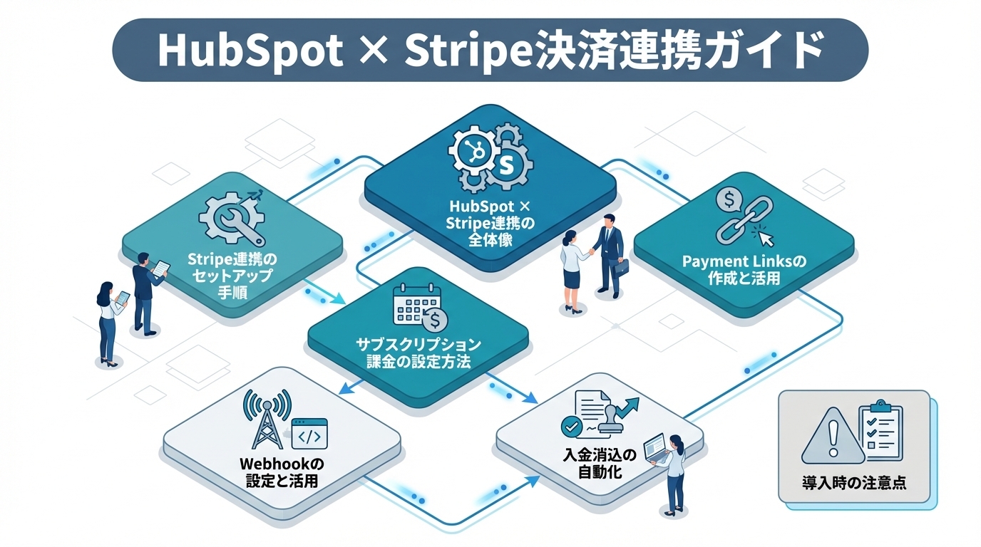 HubSpot × Stripe決済連携ガイド｜サブスク課金からWebhook設定まで完全解説