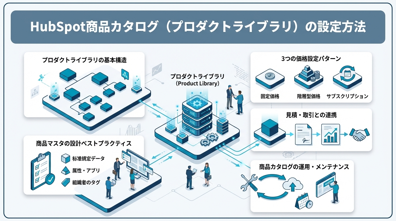 HubSpot商品カタログ（プロダクトライブラリ）の設定方法｜商品マスタ・価格表・バンドル設計