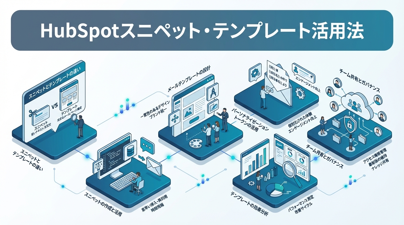 HubSpotスニペット・テンプレート活用法｜営業効率を上げる定型文とメールテンプレートの管理