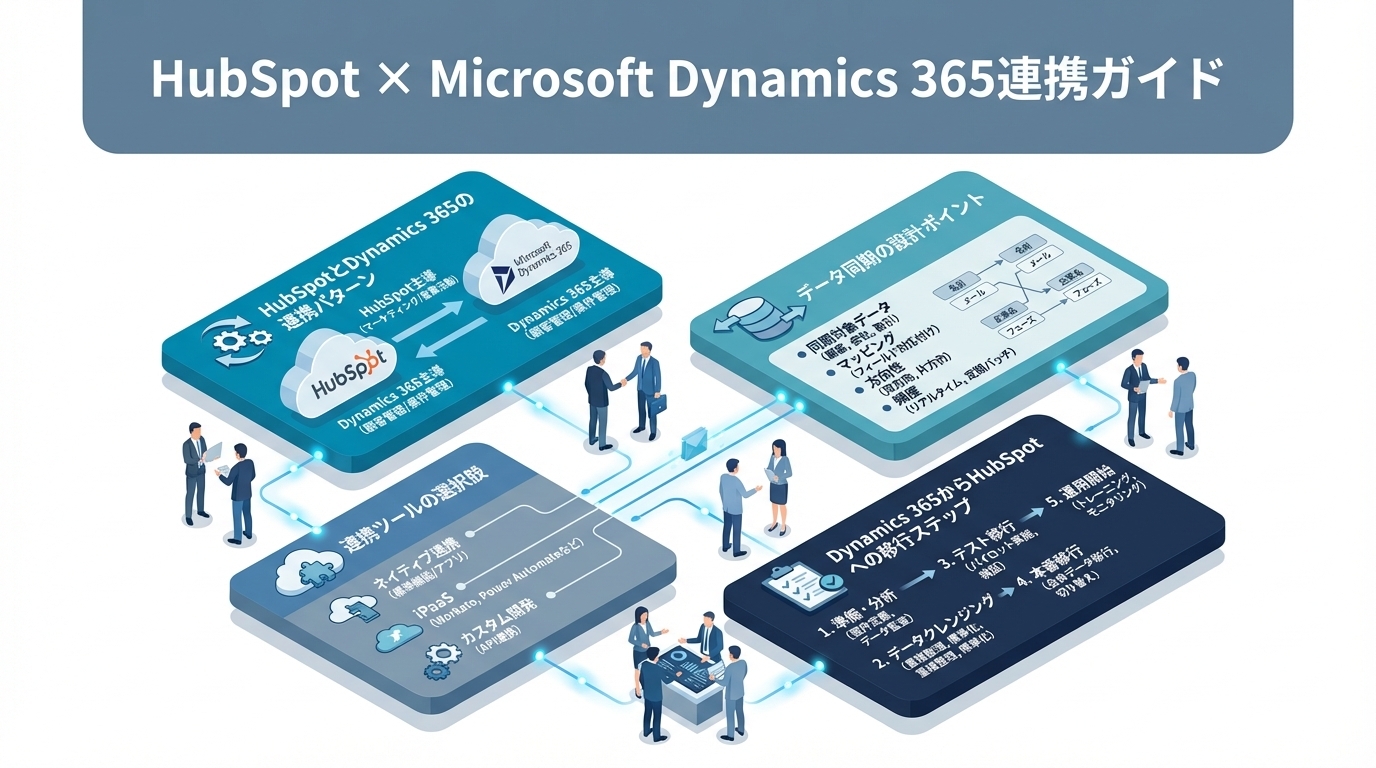 HubSpot × Microsoft Dynamics 365連携ガイド｜データ同期・移行・共存パターンの設計