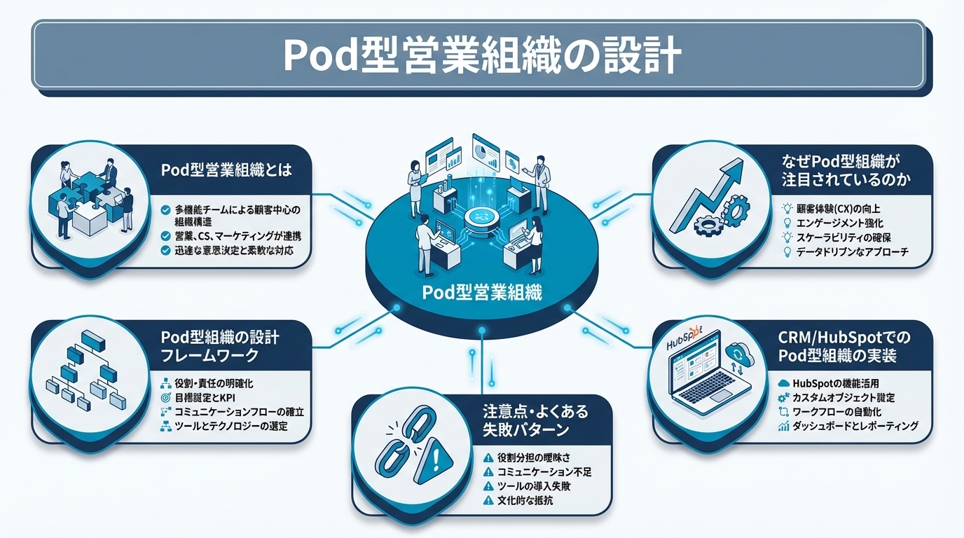 Pod型営業組織の設計｜顧客セグメント別チーム編成でThe Modelの壁を越える