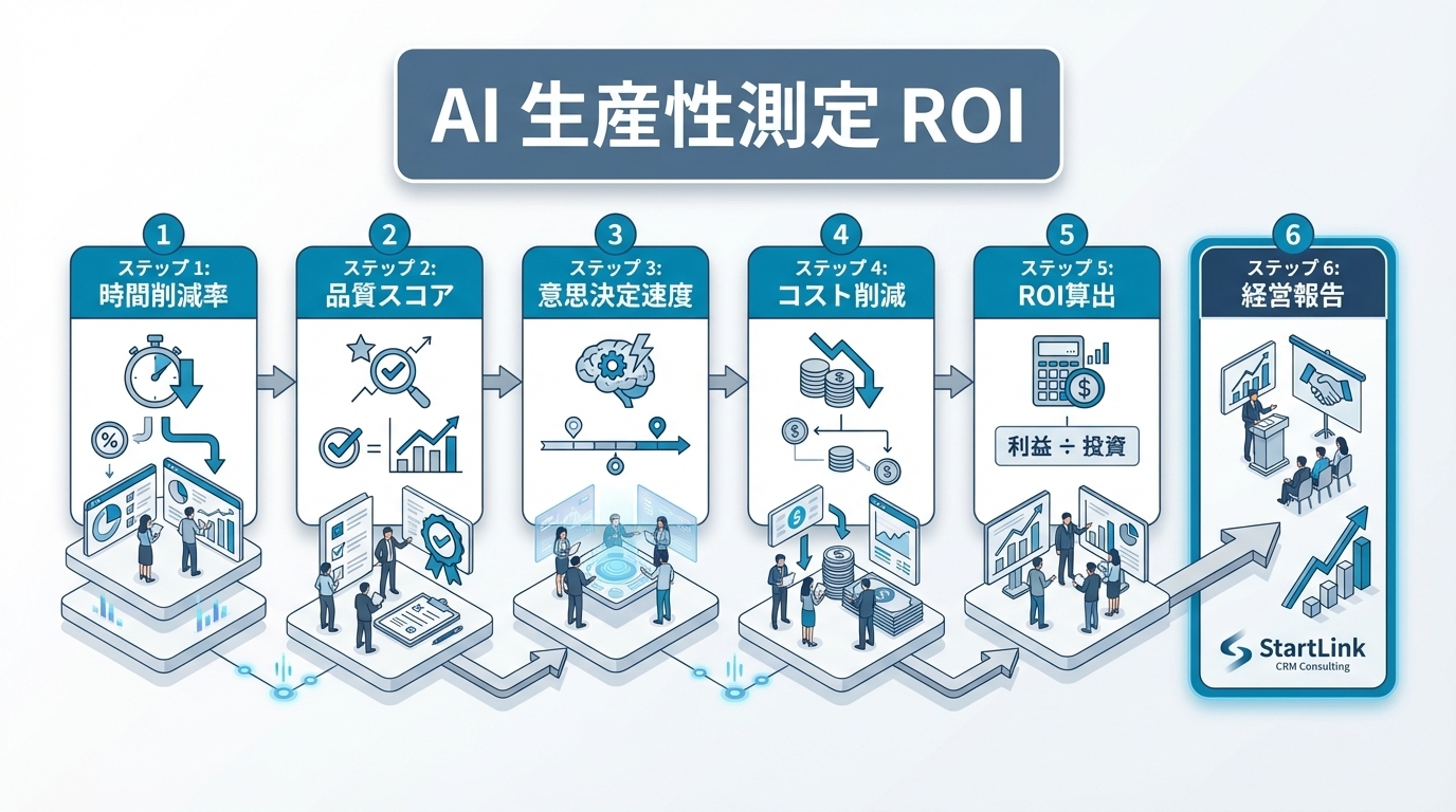 AI生産性測定の完全ガイド｜4指標×ROI計算で経営会議を突破するフレームワーク