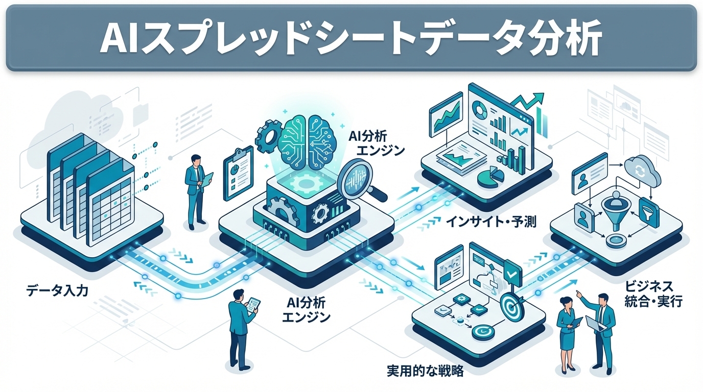 AI × スプレッドシートでデータ分析を自動化｜Excel Copilot・Google Sheets AI・Claude活用の実践比較