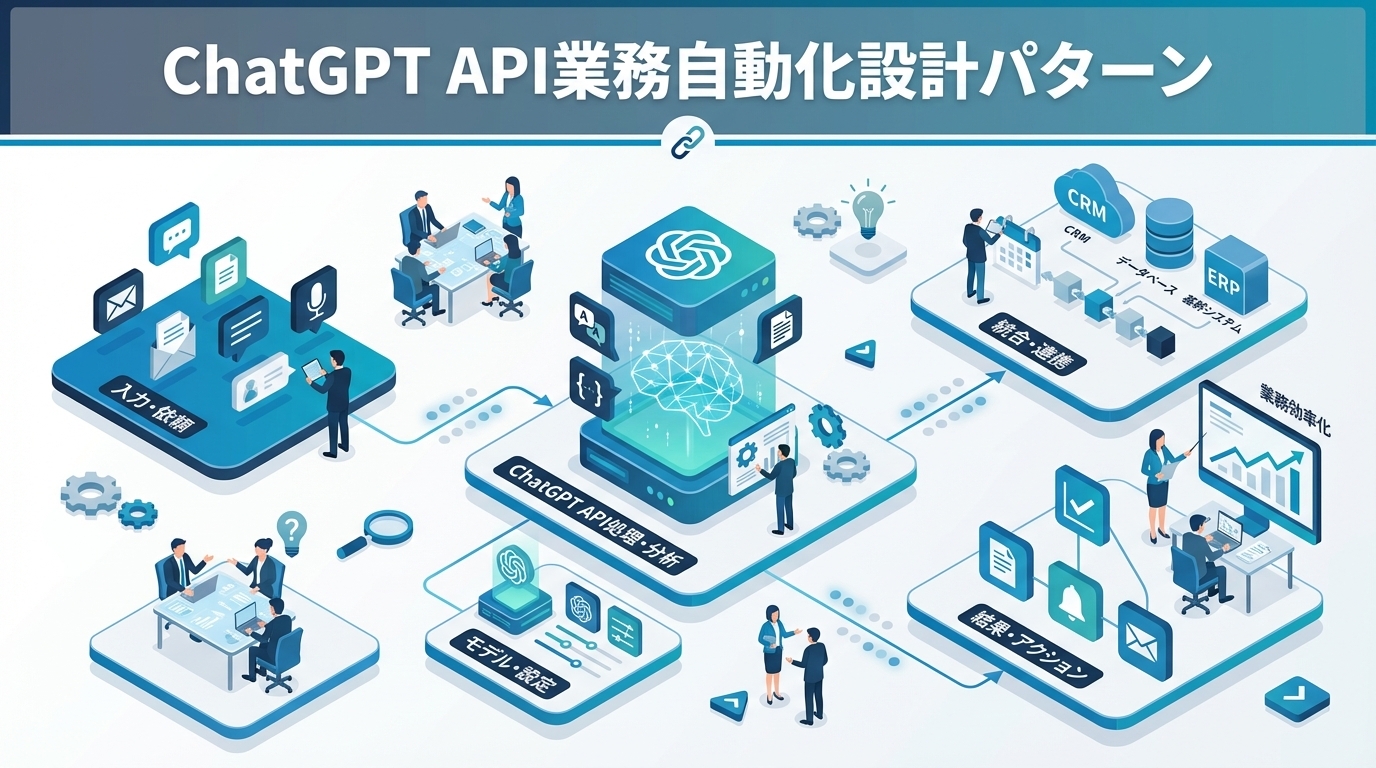 OpenAI API（ChatGPT API）で業務自動化を実現する方法｜Assistants API・Function Calling・Structured Outputsの設計パターン