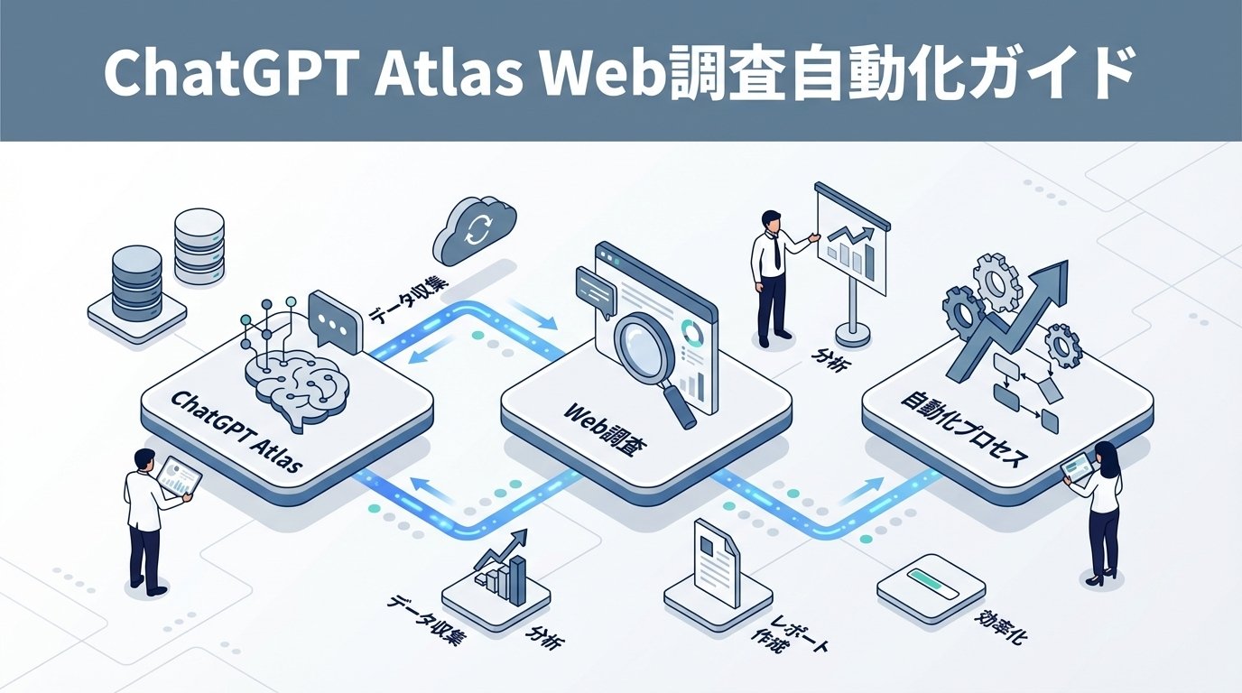 ChatGPT Atlas（ブラウザAI）完全ガイド｜Web調査・競合分析・市場リサーチの自動化