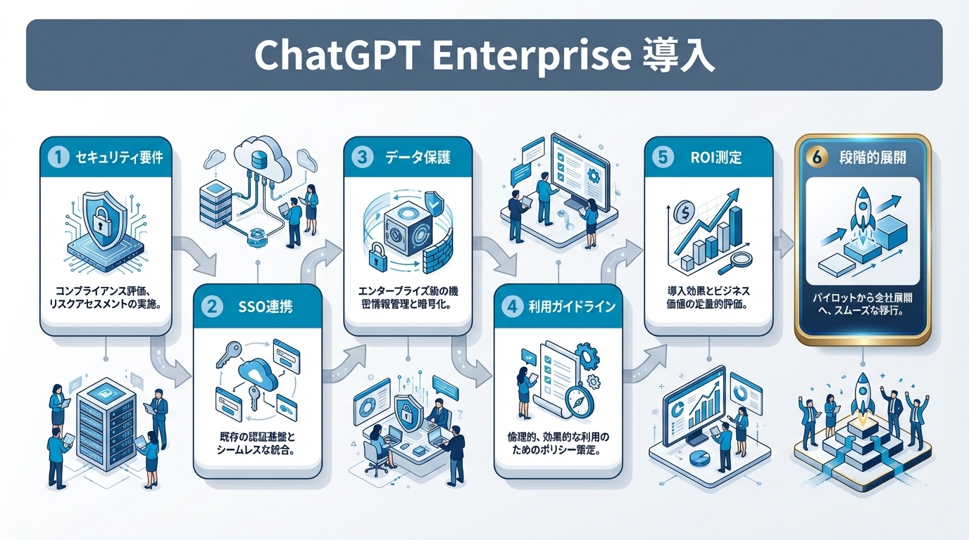 ChatGPT Enterprise導入ガイド｜セキュリティ・SSO・データ保護の設計から運用まで