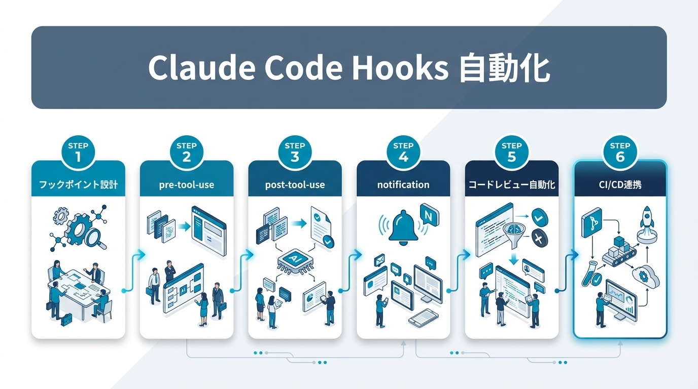 Claude Code Hooksで開発を自動化する方法｜フック設計パターンと実装ガイド