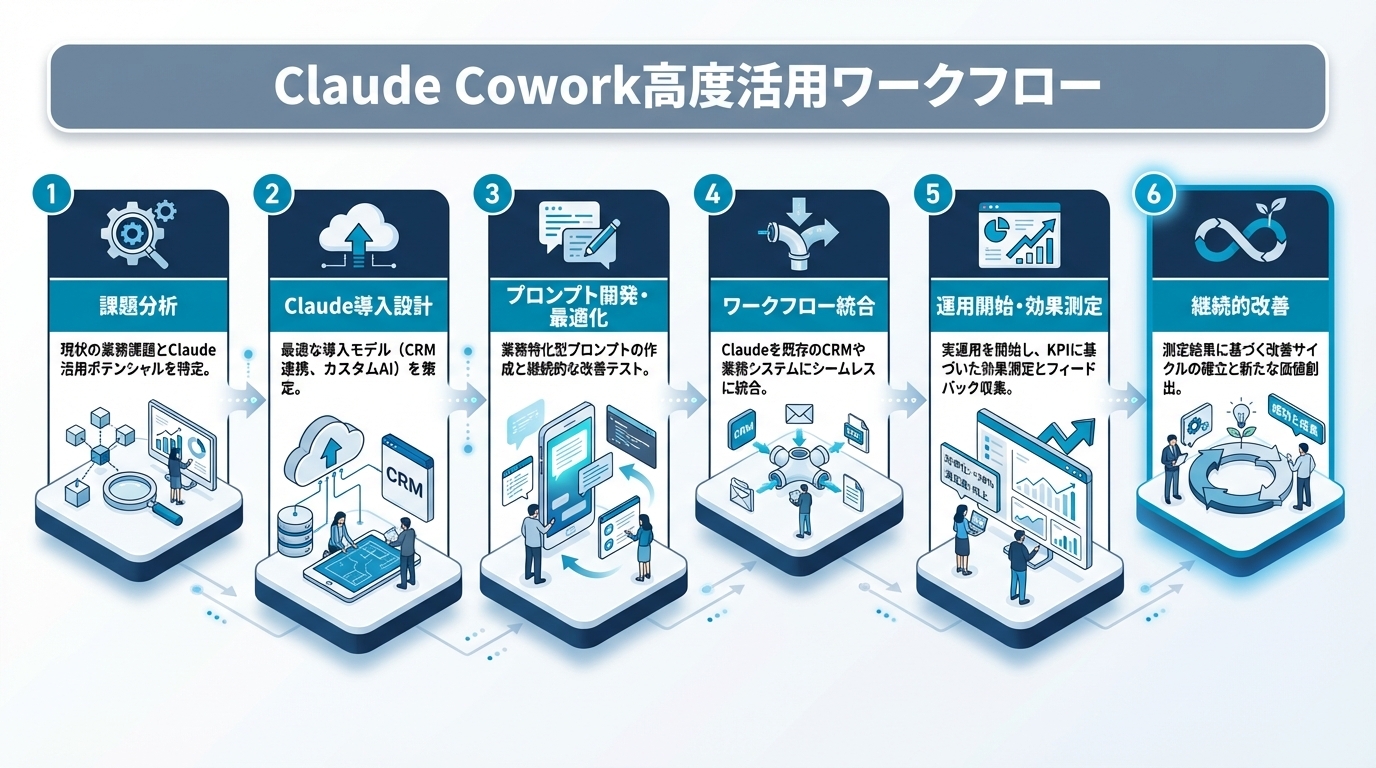 Claude Coworkの高度活用パターン集｜Web調査・ファイル管理・データ入力を自動化するワークフロー設計