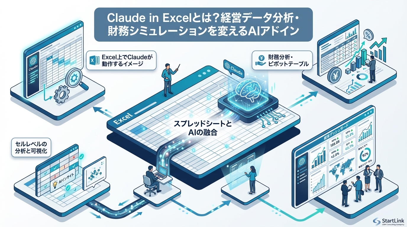 Claude in Excelとは？経営データ分析・財務シミュレーションを変えるAIアドインの全貌