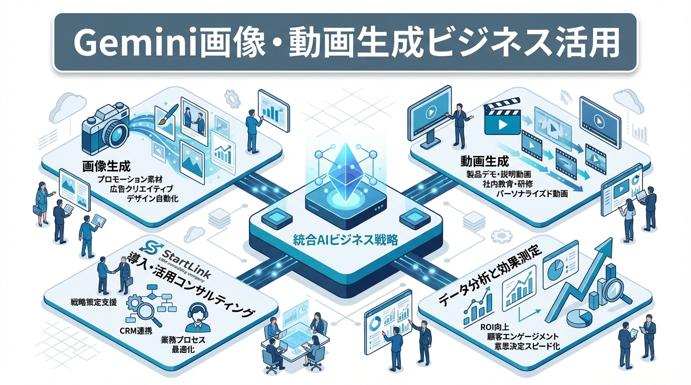 Geminiの画像・動画生成ビジネス活用｜マルチモーダルAIで変わるビジュアルコンテンツ制作