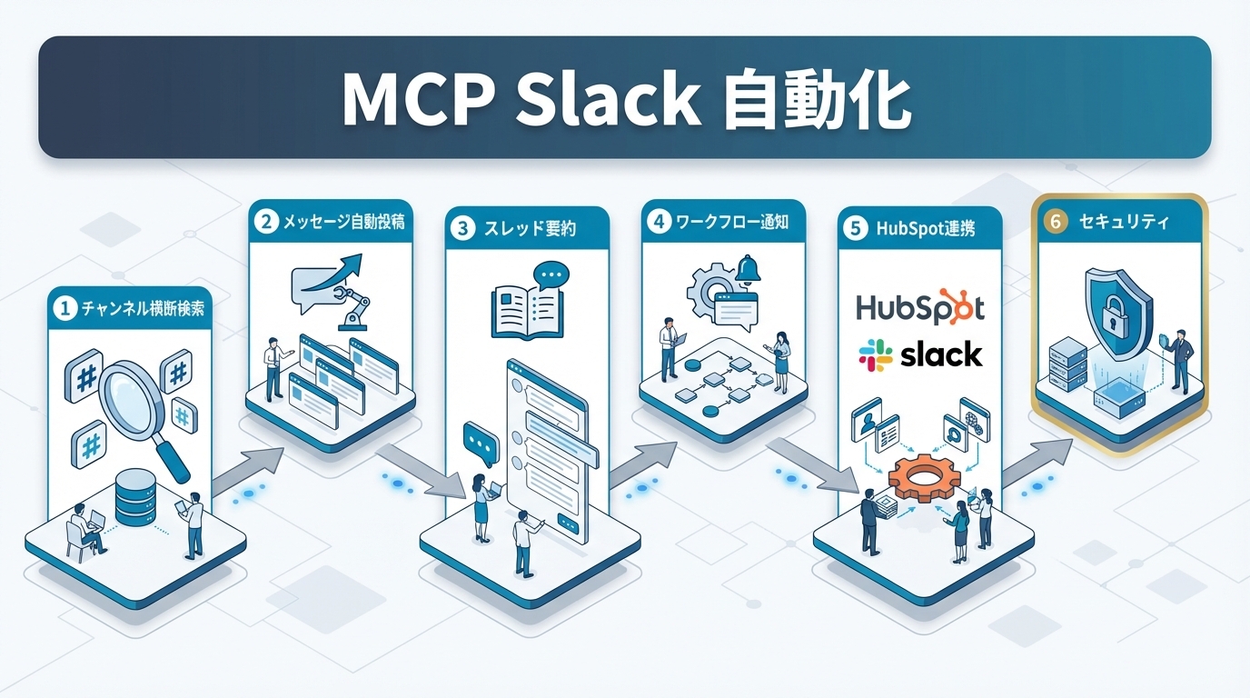 MCP Slack自動化ガイド｜チャンネル横断検索・メッセージ投稿・スレッド要約をAIで実現する方法